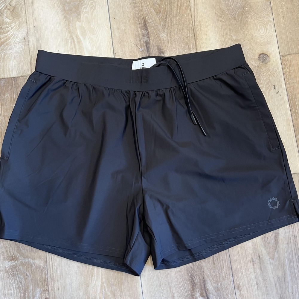 Squidhaus Essential Shorts Mens XL Gray 5 In Athletic Stretch Zip Pocket